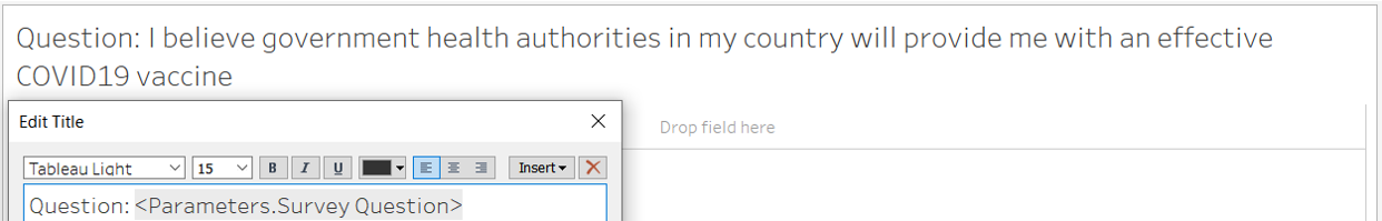 Creating a title for the dashboard