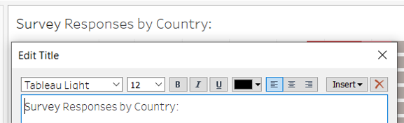 Renaming first visualization