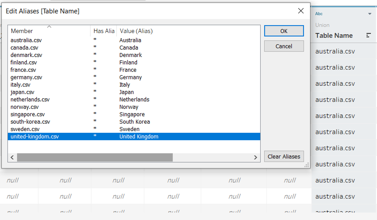 Aliases for file names