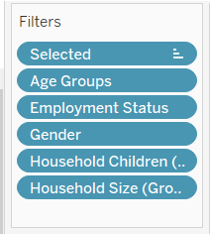 Creating Calculated Field - Household Size (Groups)